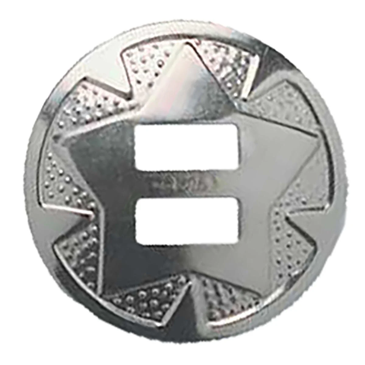 10 Conchos à lacer  ÉTOILE - NICKELÉ