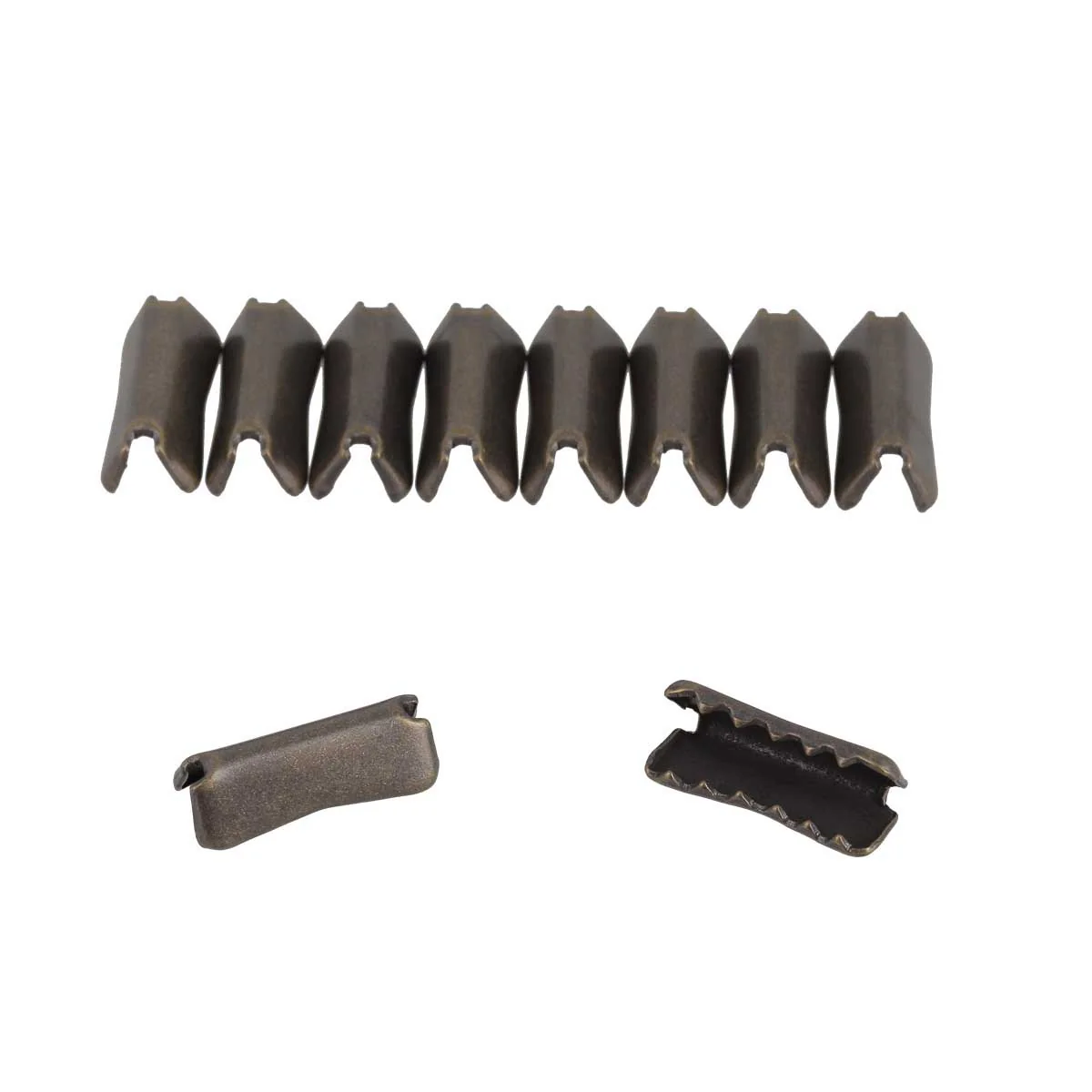 Embout de sangle à griffe DESIGN - LAITON VIEILLI