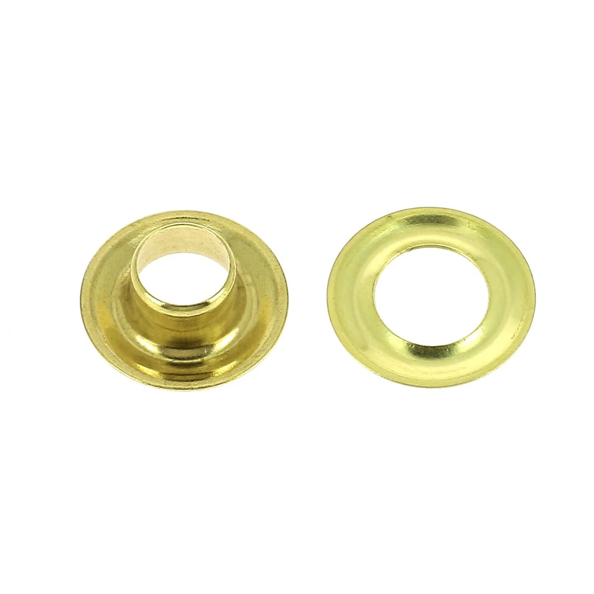 Lot de 10 œillets à rouler en laiton avec rondelles - Image 3
