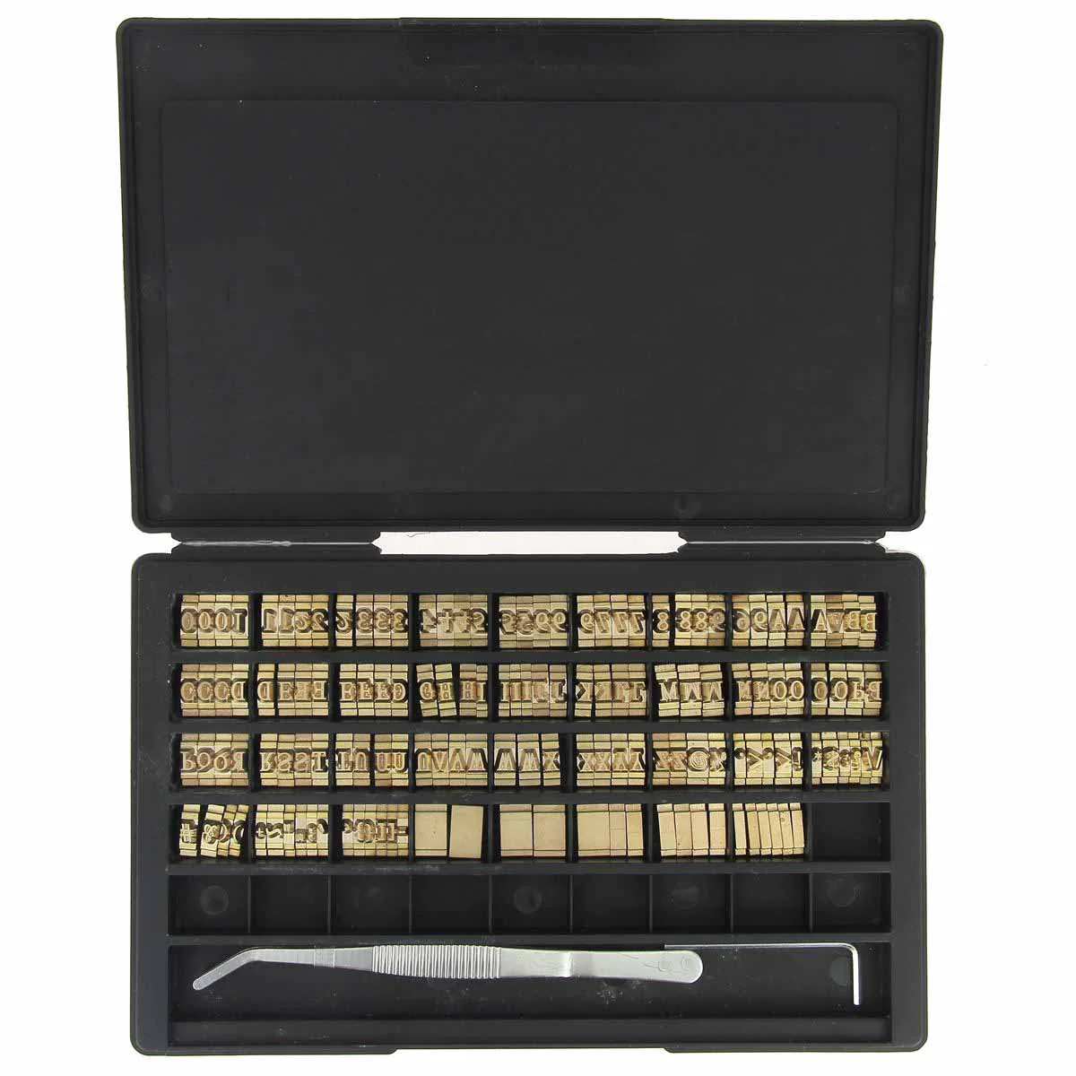 Jeu de 142 caractères en laiton pour presse à chaud 3970-00 - Craftplus
