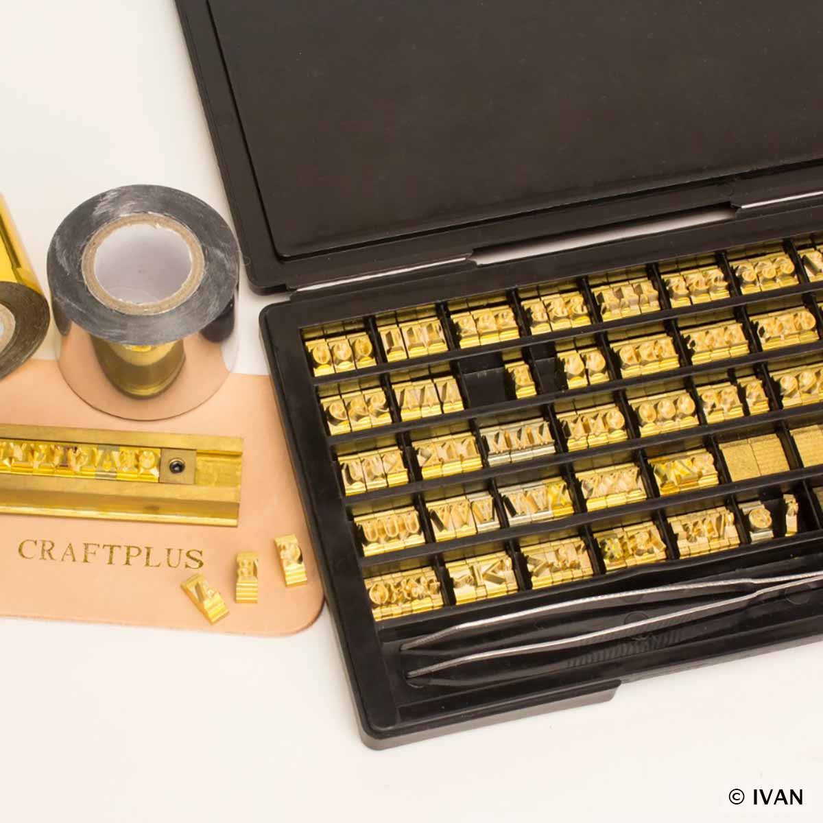 Jeu de 142 caractères en laiton pour presse à chaud 3970-00 - Craftplus - Image 5
