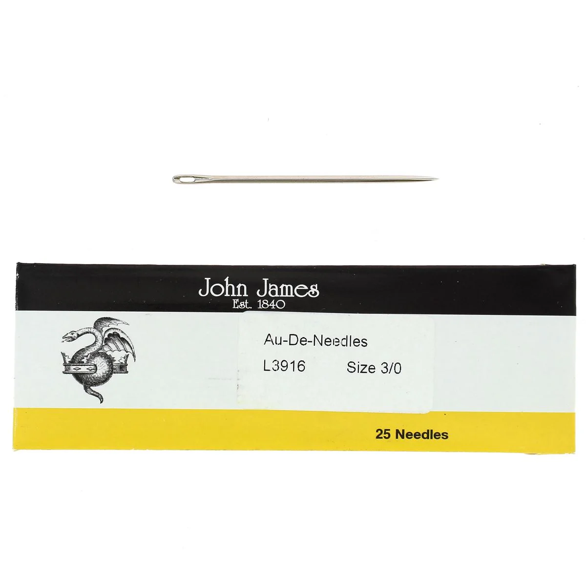 Lot de 25 aiguilles droites - Bout Pointu - John James L3916 - Image 5