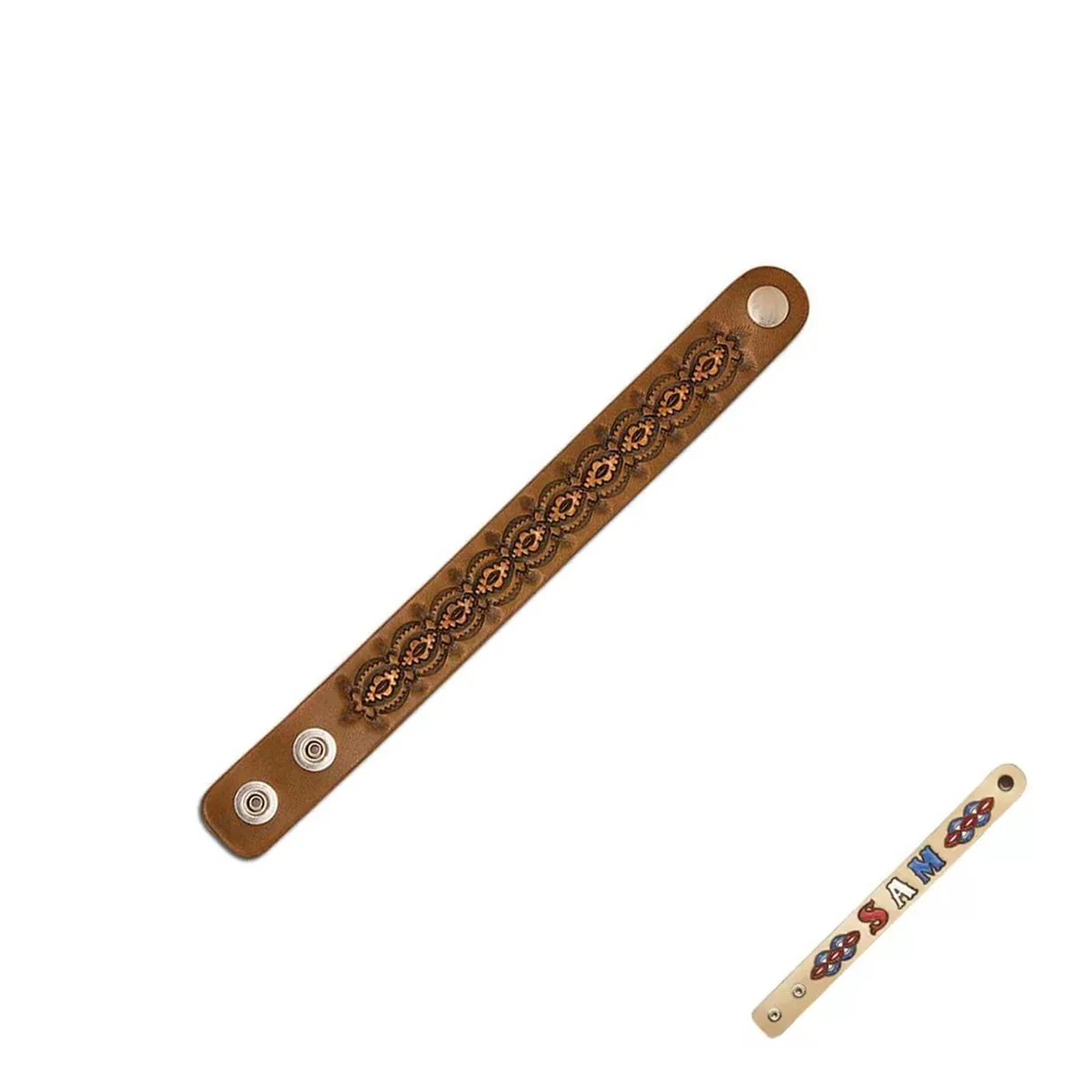 Kit pour 3 bracelets en cuir de 23,5 x 2,5 cm - Tandy Leather - 44173-03 - Image 2