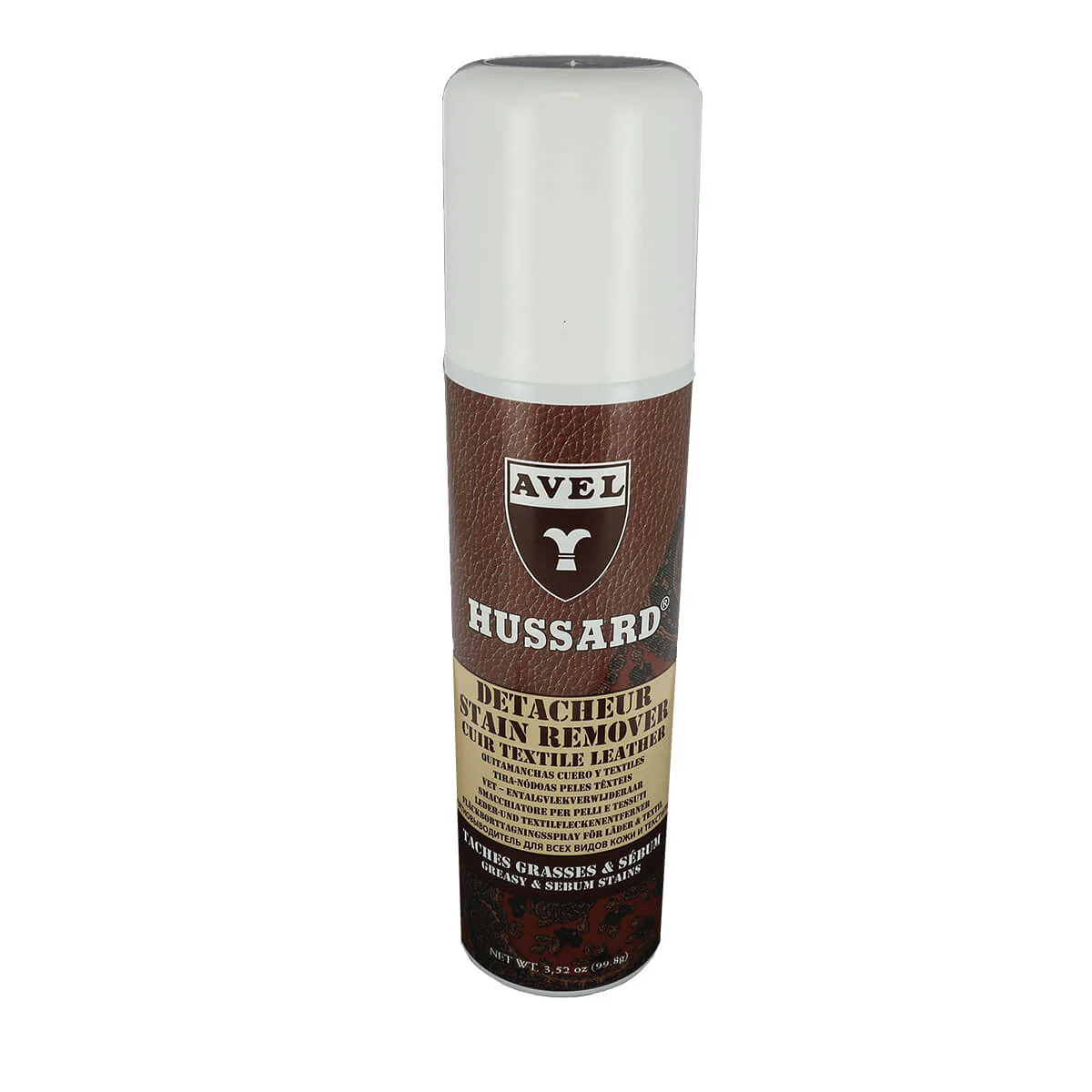 Détacheur Cuirs Textiles - Aérosol 150ml - Hussard Avel