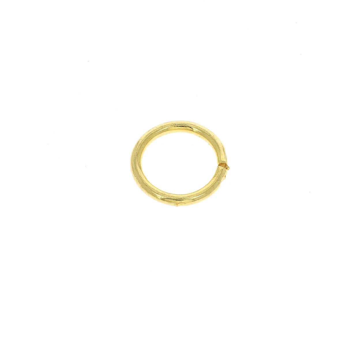 Anneau rond en acier - DORÉ CLAIR - Image 3