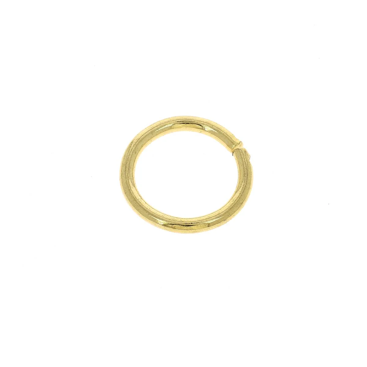 Anneau rond en acier - DORÉ CLAIR - Image 4