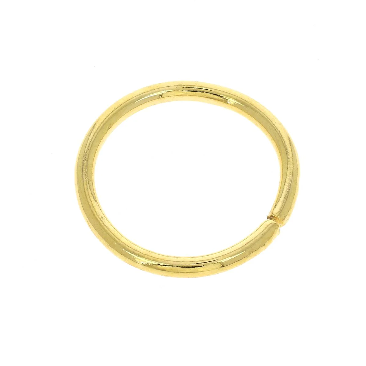 Anneau rond en acier - DORÉ CLAIR - Image 5