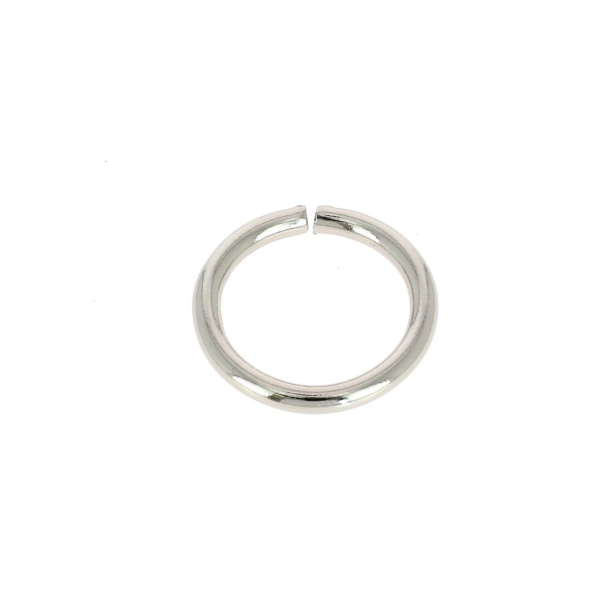 Anneau rond en acier - NICKELÉ - Image 6