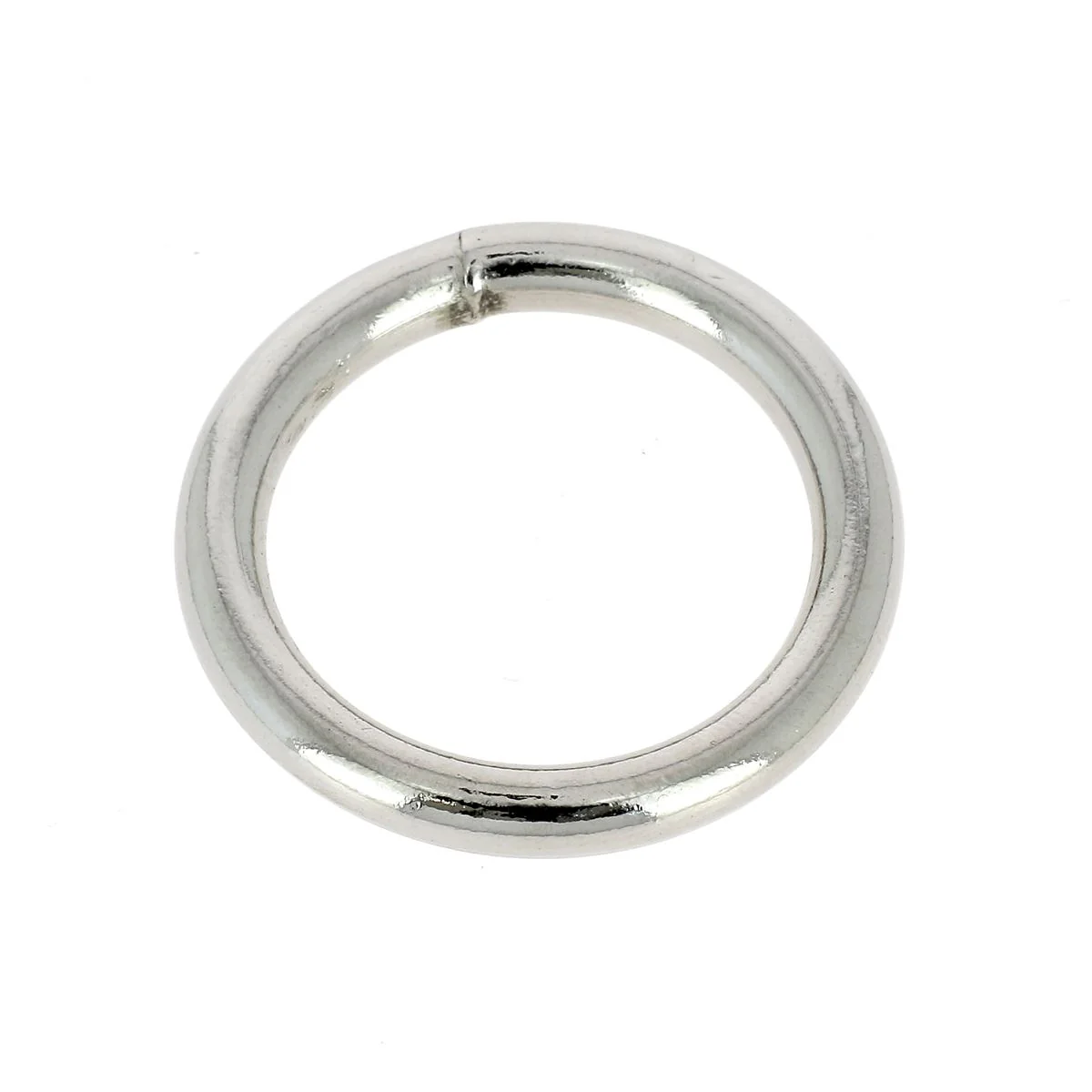 Anneau rond soudé en acier - NICKELÉ - Fil épais - Image 3