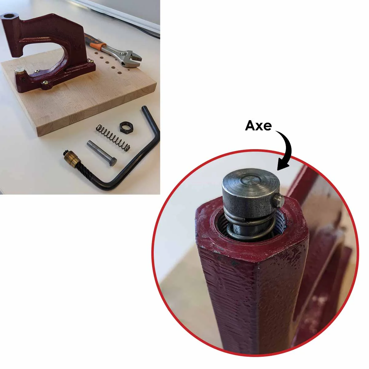Axe pour presse d'établi N4 et N5 - Image 2