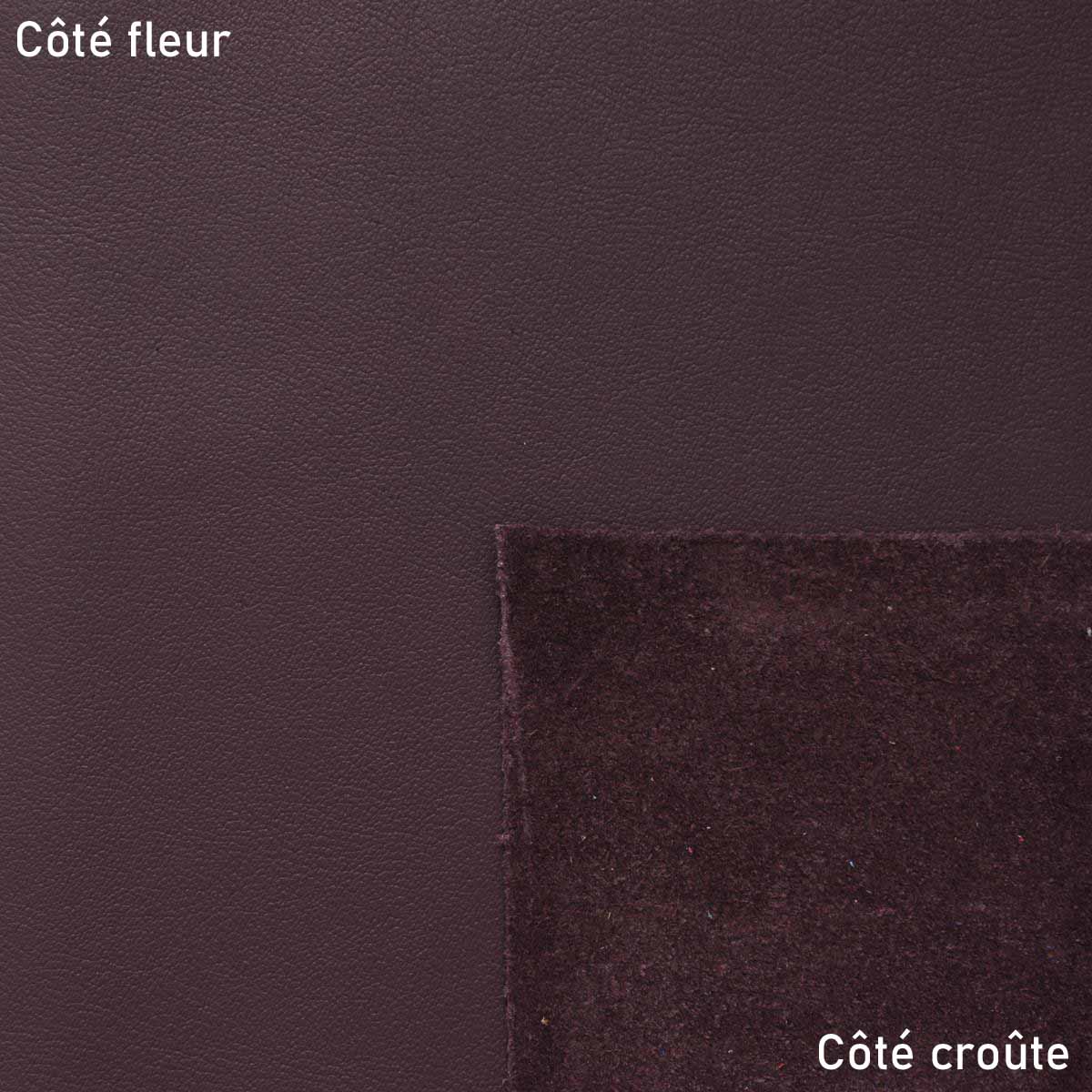 Peau de cuir de vachette SWEET 2 - PRUNE - Image 2