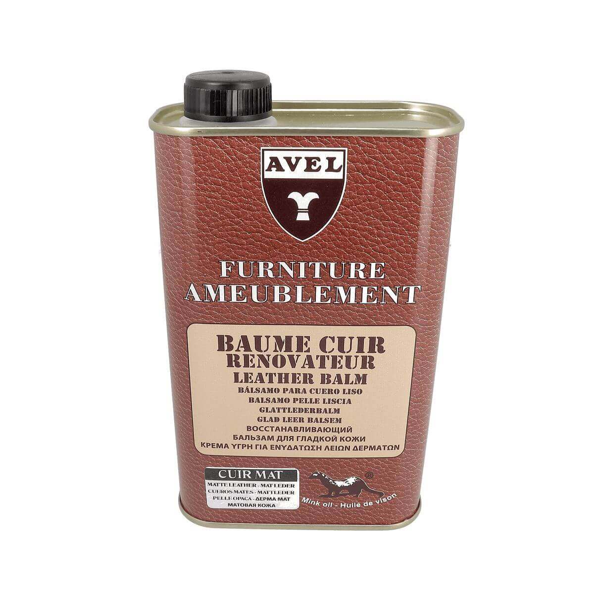 Baume rénovateur CUIR MAT - Liquide 500ml incolore - Avel