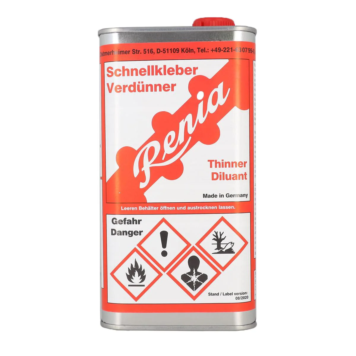 Bidon de diluant pour colle néoprène - RENIA - 1 litre