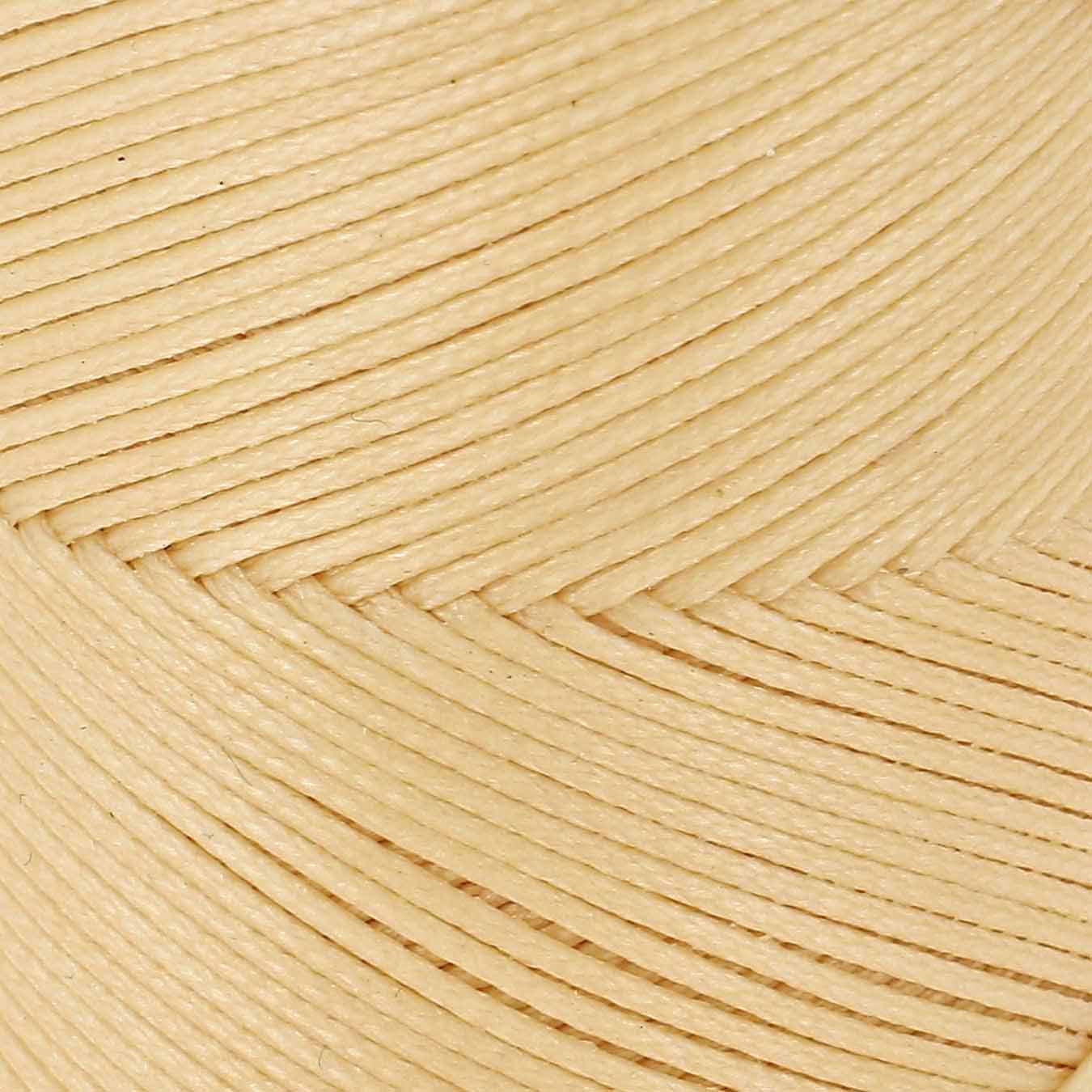 Bobine de 100m de fil polyester tressé et ciré - Diam 0,6mm - BEIGE - Image 2