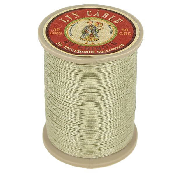 Bobine de 133m de fil de lin AU CHINOIS câblé glacé - 332 Gris 359