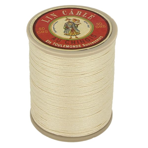 Bobine de 200m de fil de lin AU CHINOIS câblé glacé - 432 Bis 571