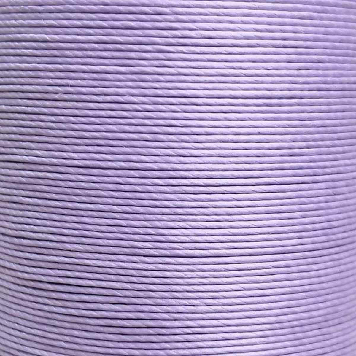 Bobine de 80m de fil de lin ciré MeiSi super fine M50 - 0,55 mm - MAUVE - MS033