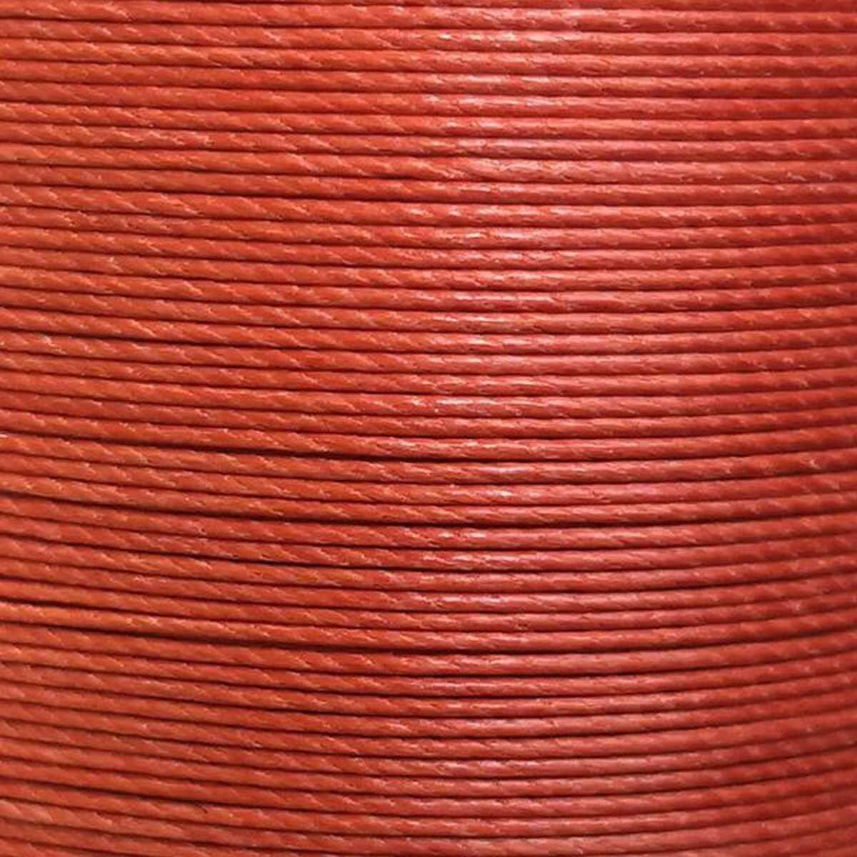 Bobine de 50m de fil de lin ciré MeiSi super fine M60 - 0,65 mm - ROUILLE - MS052