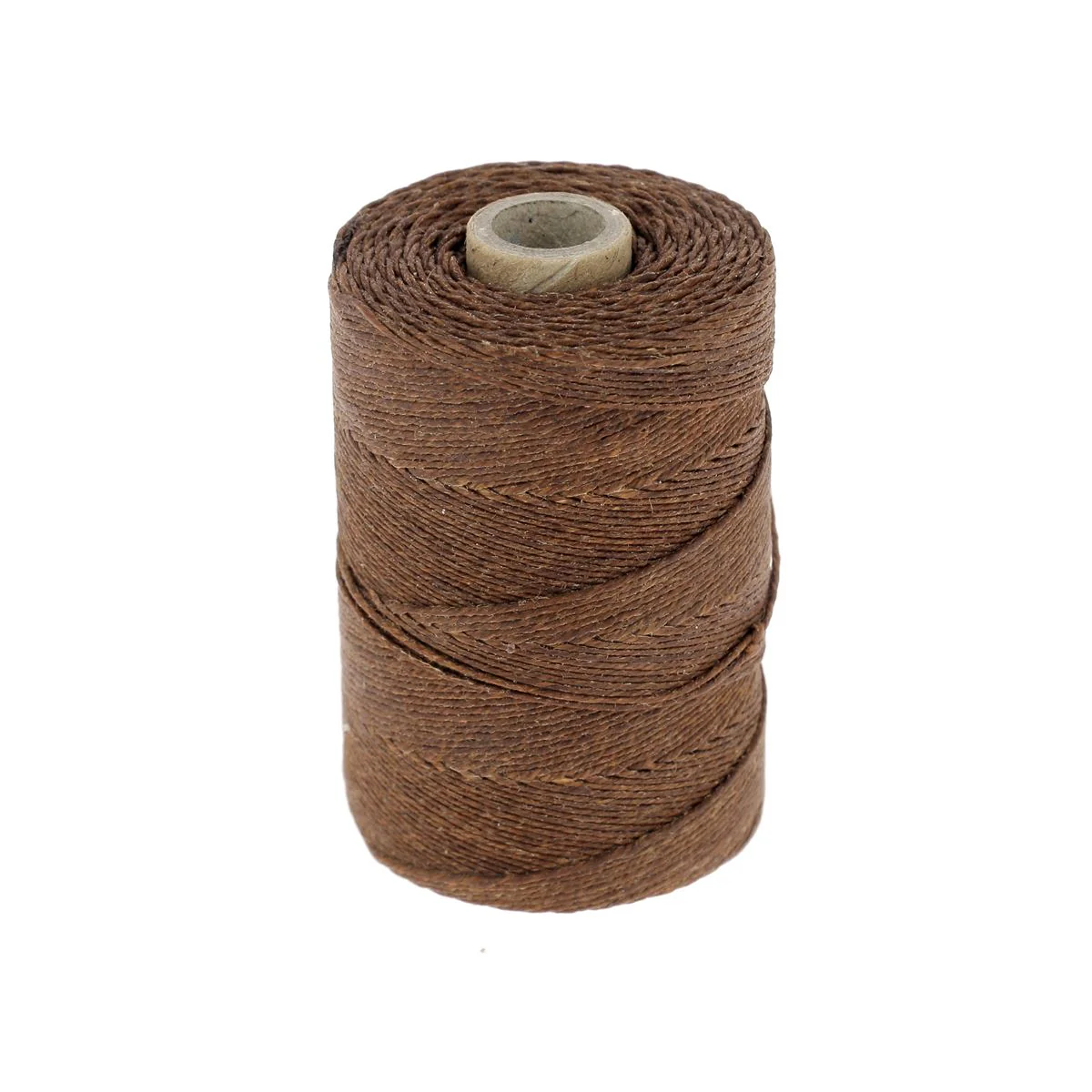 Bobine de fil de lin poissé - MARRON NOIX - Image 4