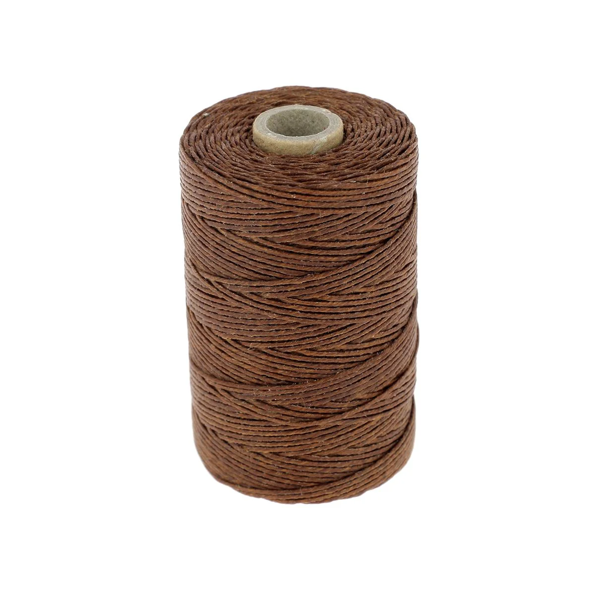 Bobine de fil de lin poissé - MARRON NOIX - Image 5