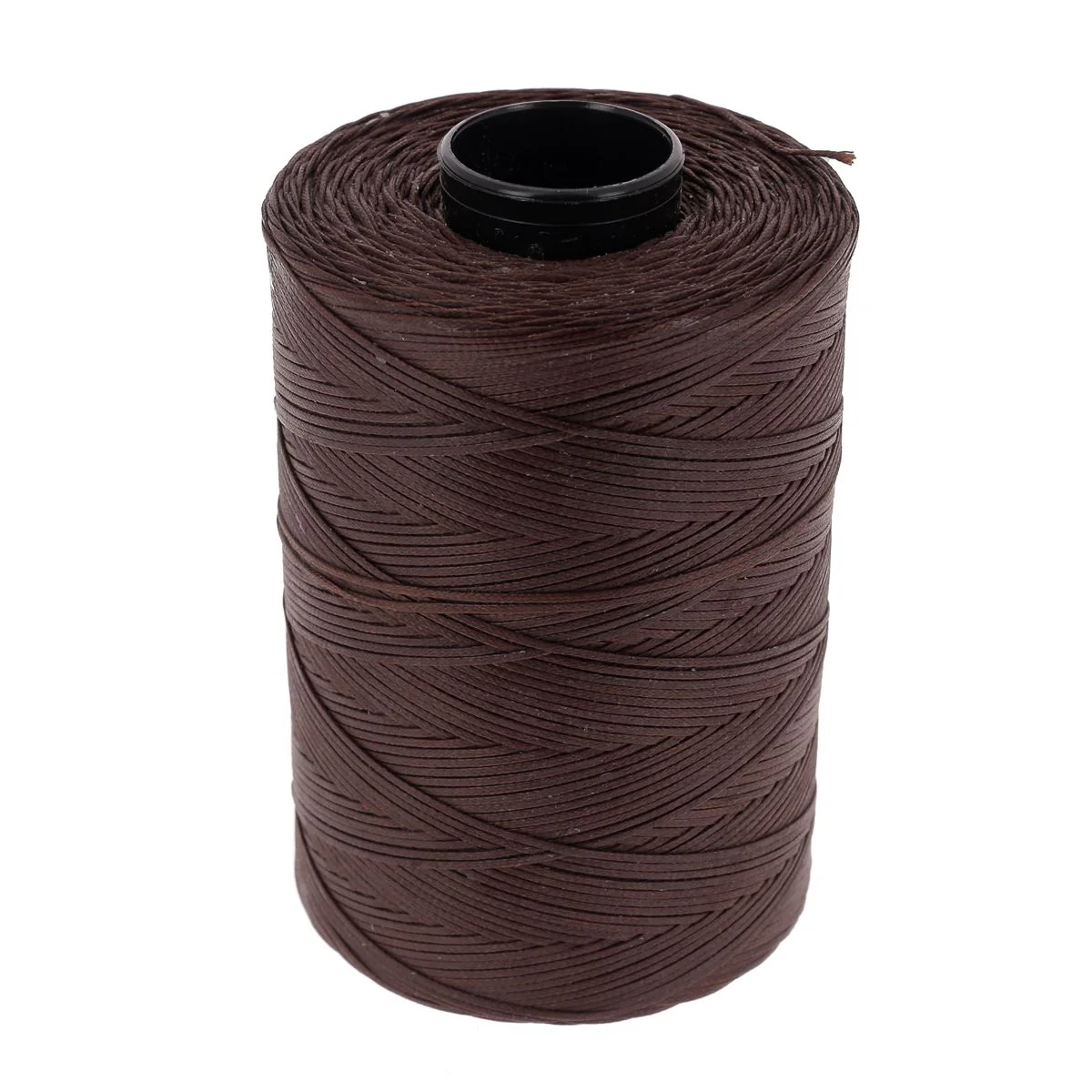Bobine de fil polyester tressé et ciré - Diam 1mm - MARRON CHÂTAIGNE - Image 2