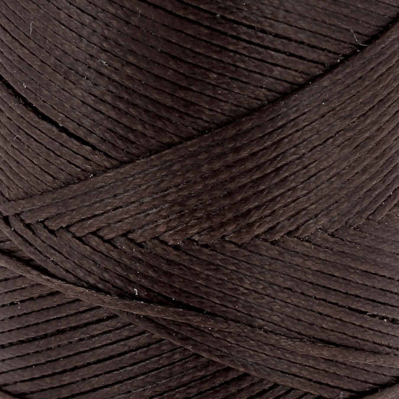 Bobine de fil polyester tressé et ciré - Diam 0,8mm - MARRON - Image 4