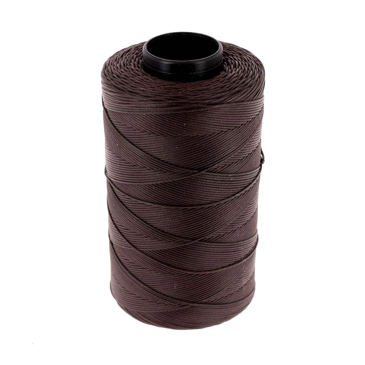Bobine de fil polyester tressé et ciré - Diam 0,8mm - MARRON CHÂTAIGNE - Image 3