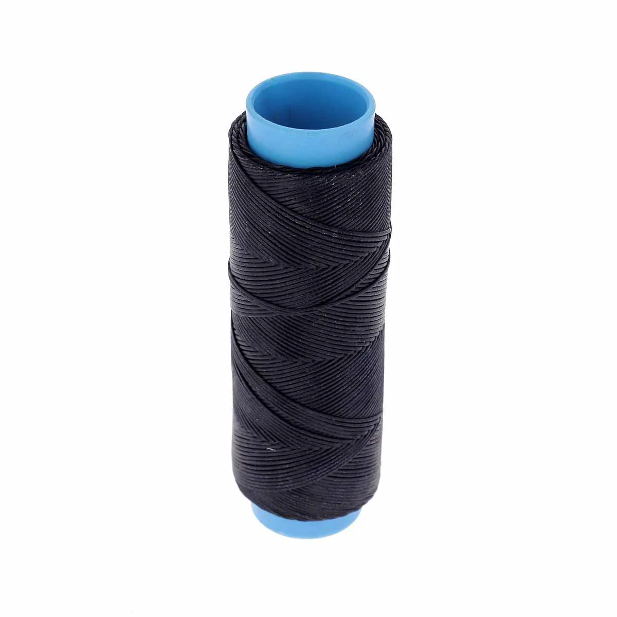 Bobine de 100m de fil polyester tressé et ciré - Diam 0,8mm - BLEU NUIT