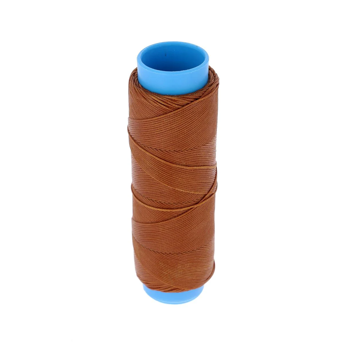 Bobine de 100m de fil polyester tressé et ciré - Diam 0,8mm - ROUILLE