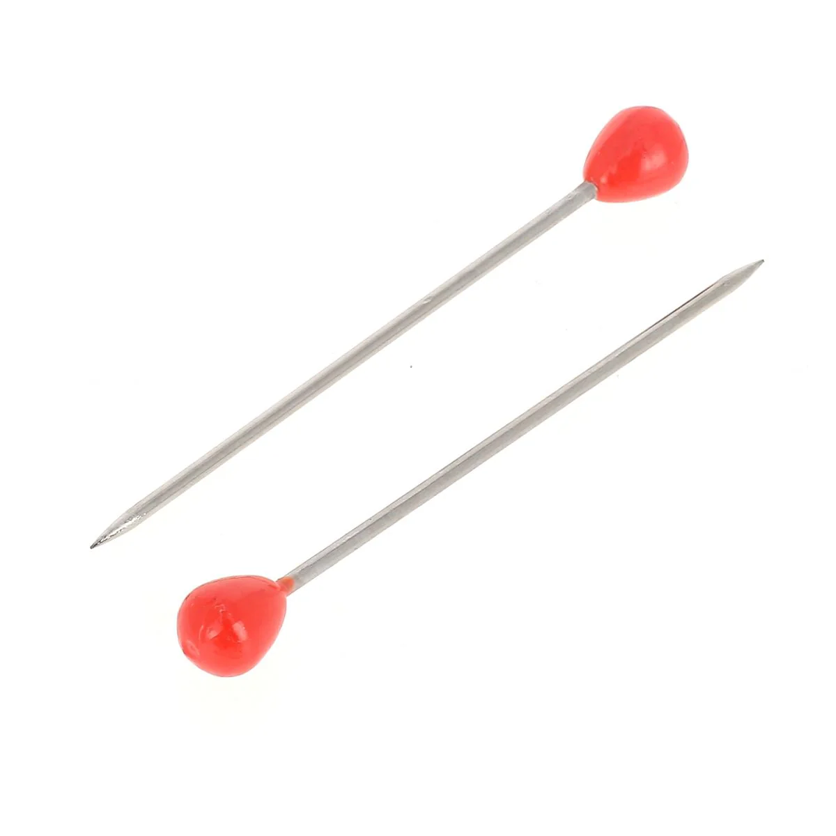 Boîte de 100 épingles houzeaux à bout rond rouge - 50 x 1,3 mm