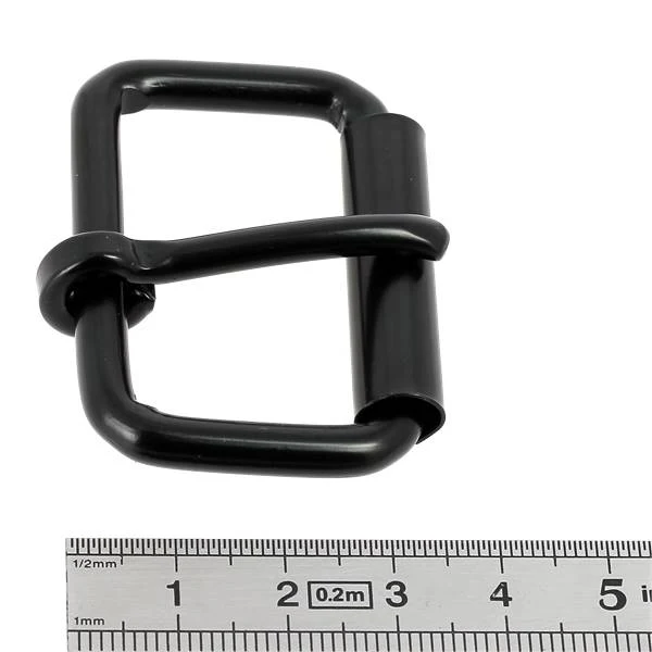 Boucle de ceinture en fil rond à rouleau DEV - NOIR MAT - Image 6