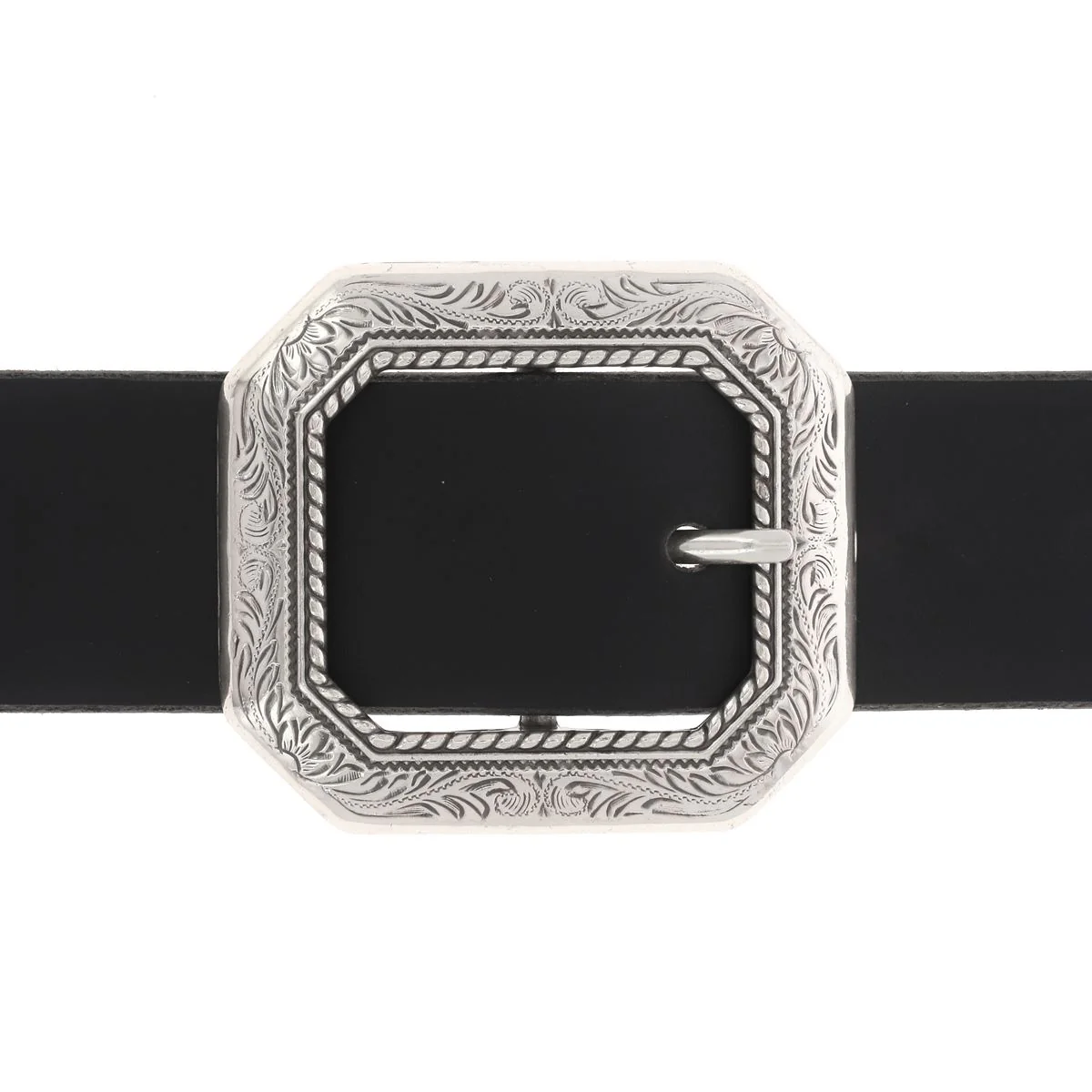 Boucle de ceinture double CODY - ARGENT VIEILLI - 40mm - Tandy Leather - Image 2