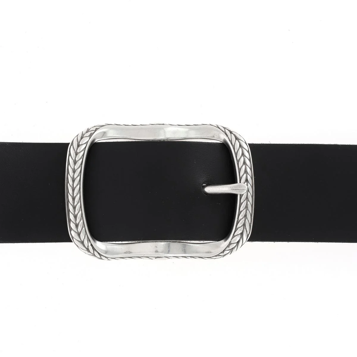 Boucle de ceinture double ÉPI - ARGENT VIEILLI - 38mm - Image 3