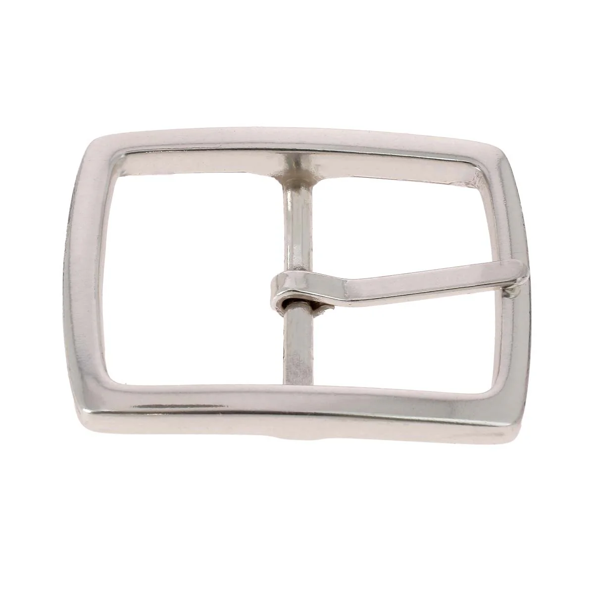 Boucle de ceinture double ZOA - ARGENT VIEILLI - 35mm