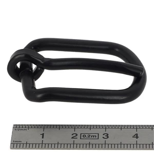 Boucle de ceinture en acier EDY - NOIR MAT