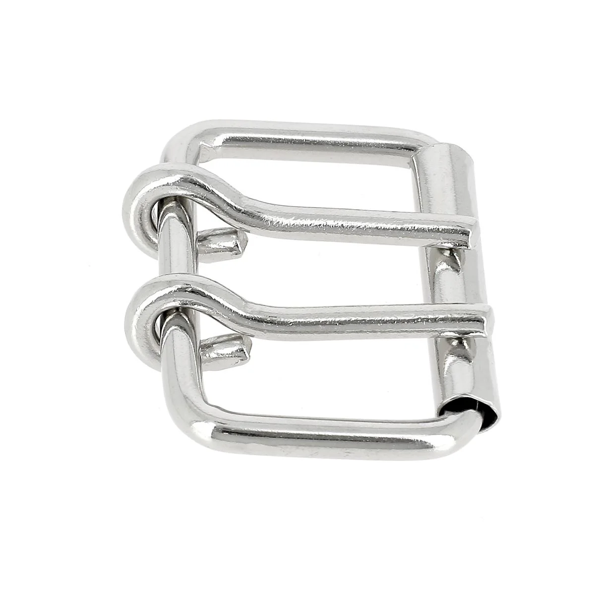 Boucle de ceinture en fil rond à double ardillon et à rouleau OGY - 40mm - Image 3