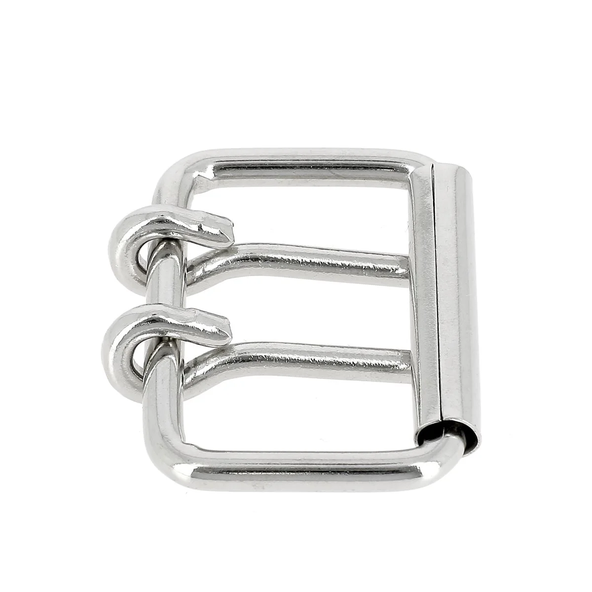 Boucle de ceinture en fil rond à double ardillon et à rouleau OGY - 40mm - Image 4