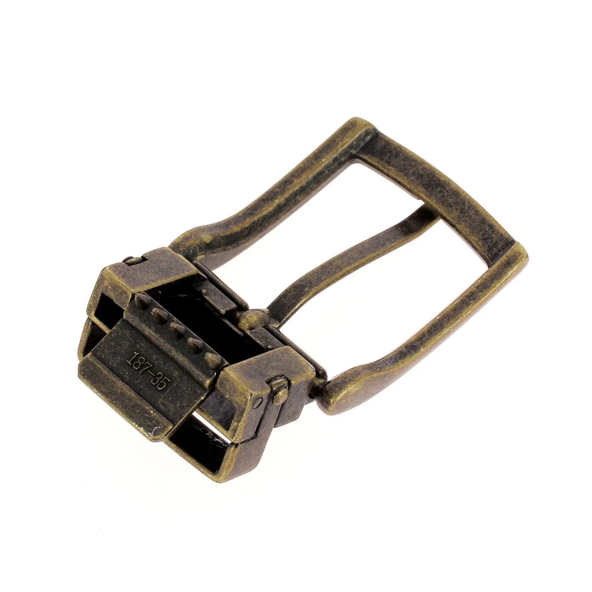 Boucle de ceinture à griffe KAL - LAITON VIEILLI - 30mm - Image 3