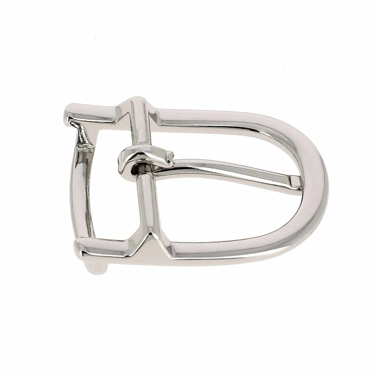 Boucle de ceinture avec passant TED - NICKELÉ - Image 3