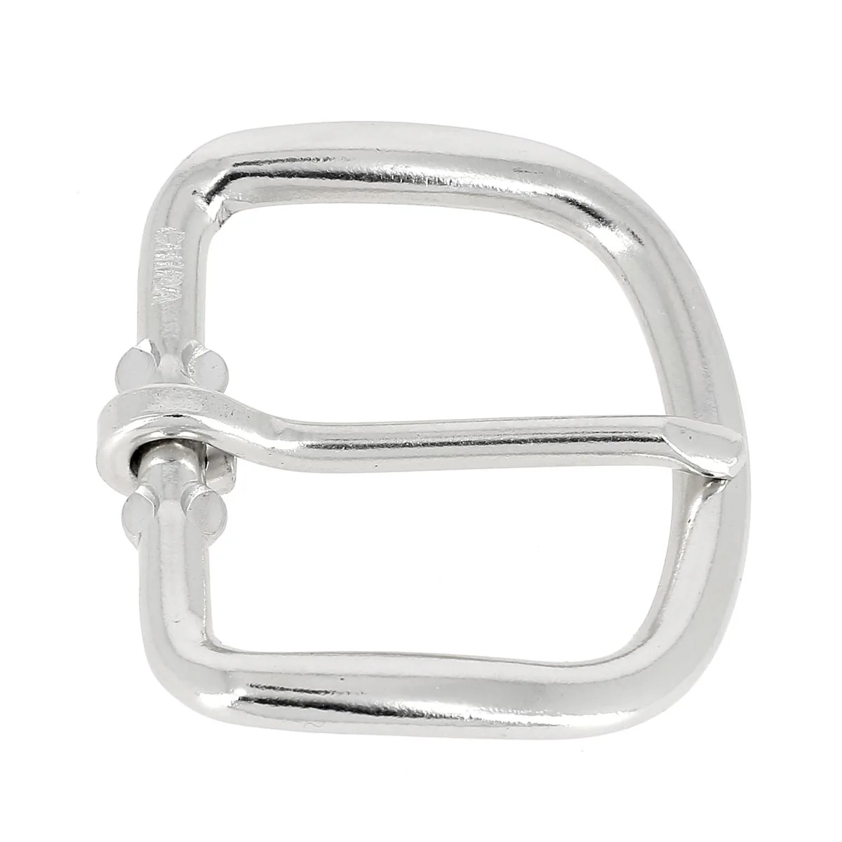 Boucle de ceinture en acier ZAK - NICKELÉ - 35mm