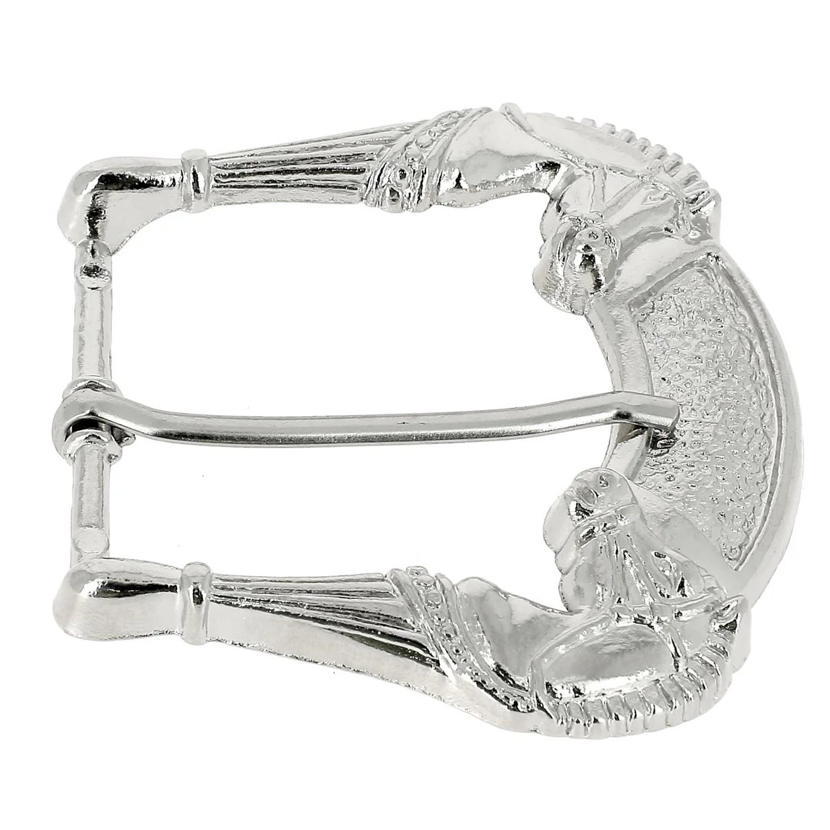 Boucle de ceinture 2 têtes de chevaux ZAB