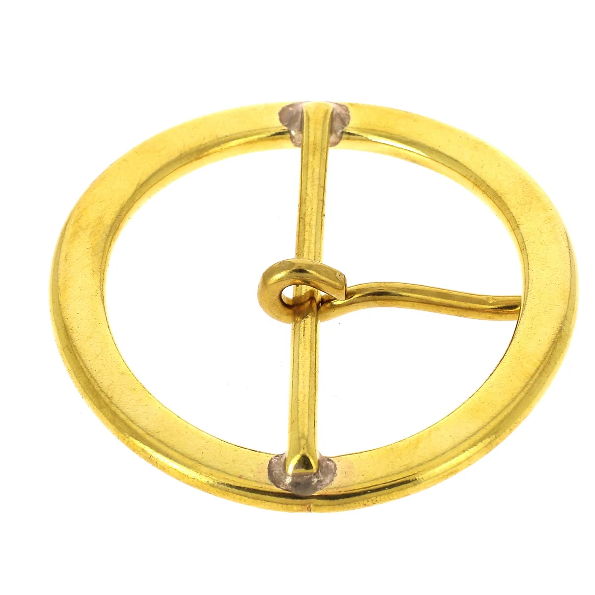 Boucle de ceinture double soudée en laiton CYR - 54mm - S. Poursin - Image 3