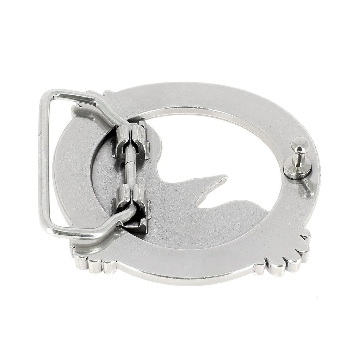 Boucle de ceinturon NIS - Argent vieilli - 40mm - Image 3