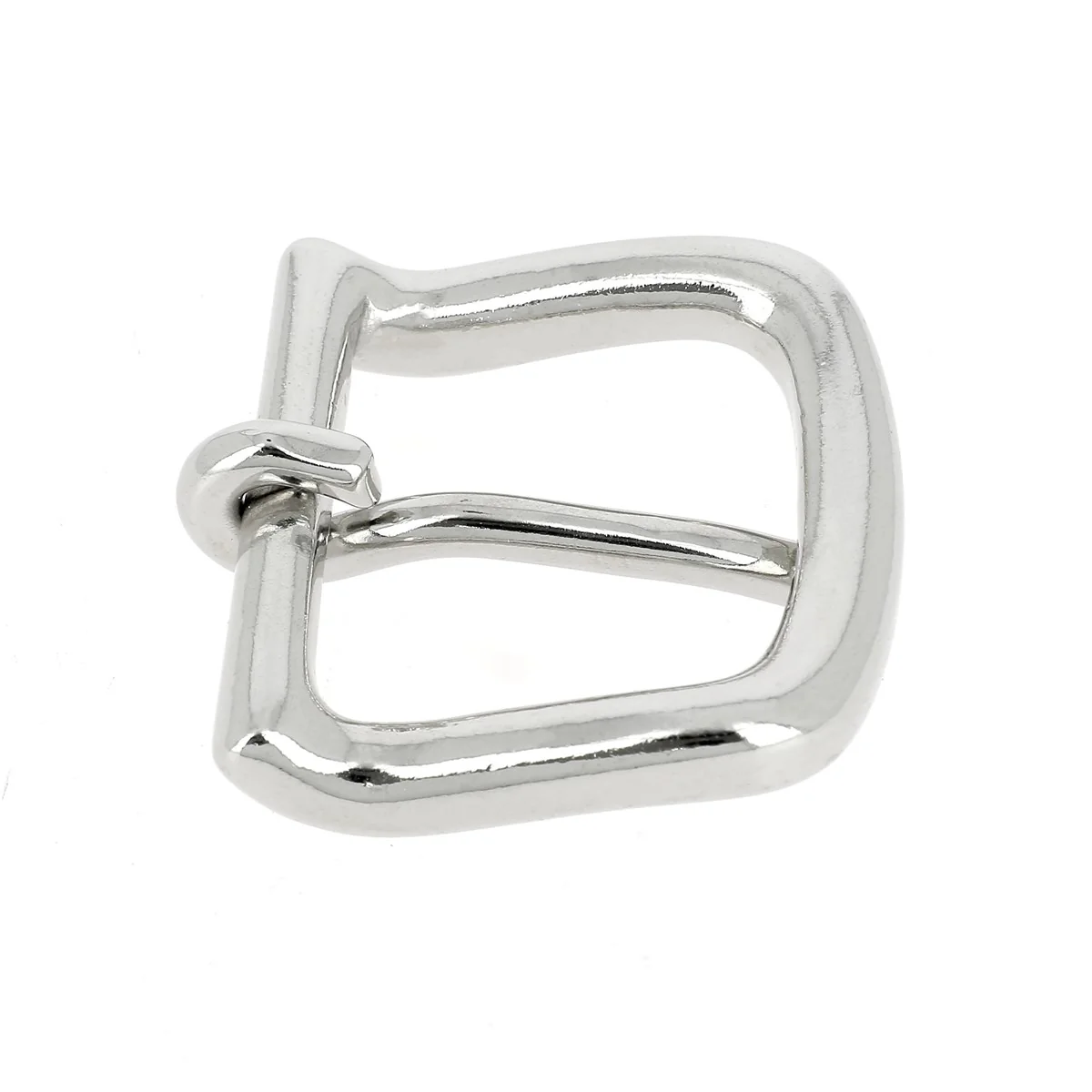 Boucle dossière basse en laiton ÉKI - 32mm - NICKELÉ - S. Poursin - Image 3