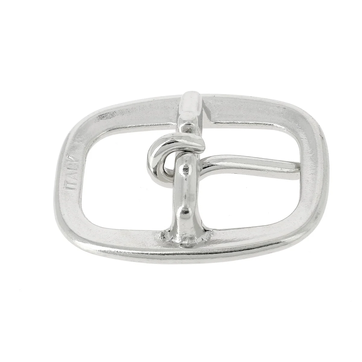 Boucle double en laiton massif ROM - NICKELÉ - 22mm - Image 3