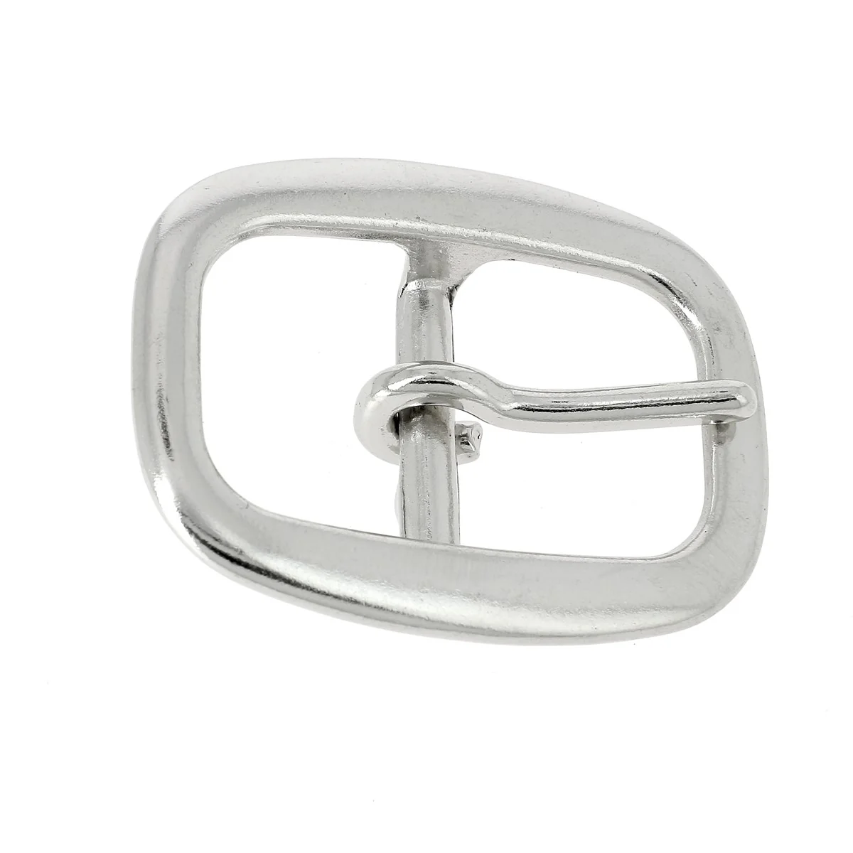 Boucle double en laiton massif ROM - NICKELÉ - 22mm - Image 4