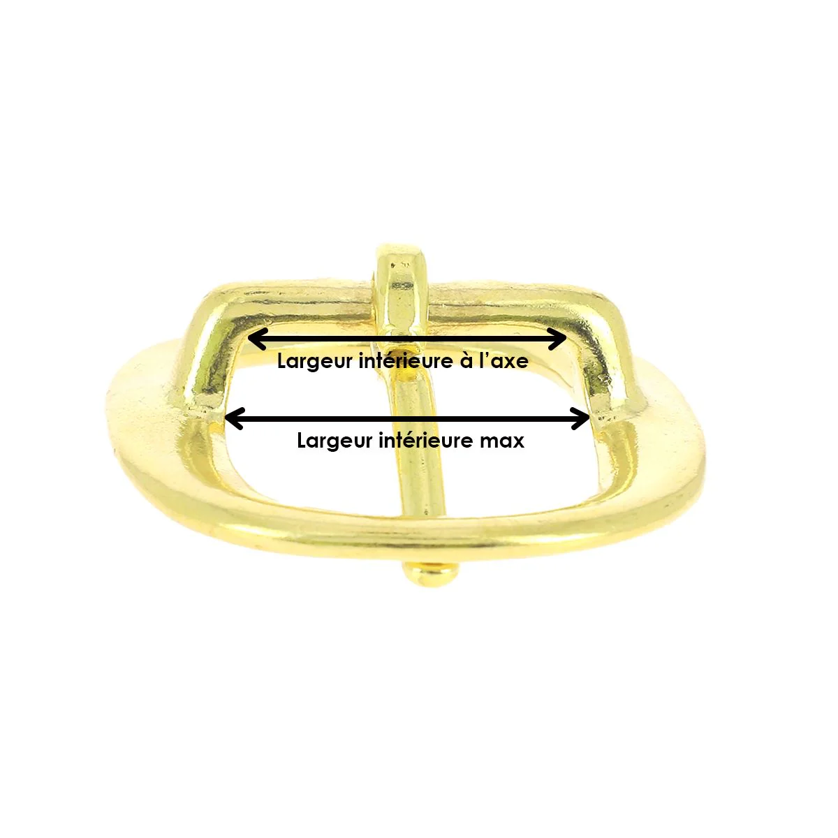 Boucle double en laiton massif HUE - Image 4