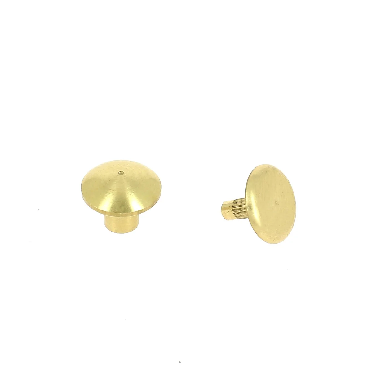Rivet en laiton massif - Diamètre 10mm - Hauteur 9mm - S. Poursin