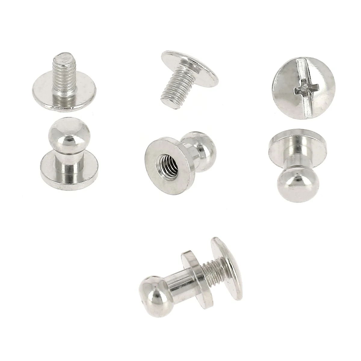 Lot de boutons de col à vis T2 avec vis 3x5mm - Image 7