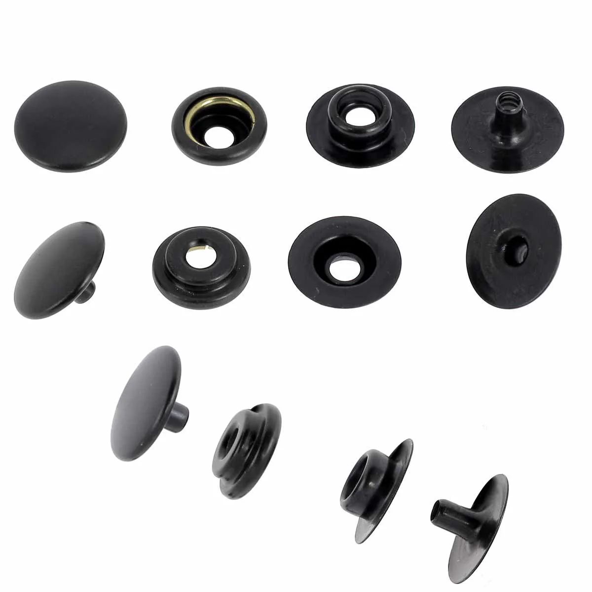 Lot de boutons pression FORT en laiton - LINE 20 : 12.5mm - Osborne - Image 5